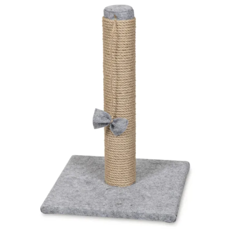 Pet Fun Джут кігтеточка для кошенят 28х28х40 см - сірий